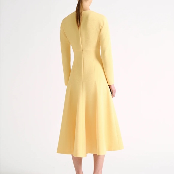 Emilia Wickstead Dresses Emilia Wickstead Belgium Yellow Midi Dress